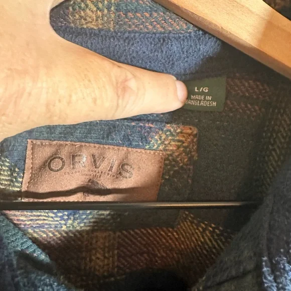 Orvis heavy flannel size large - Picture 3 of 4